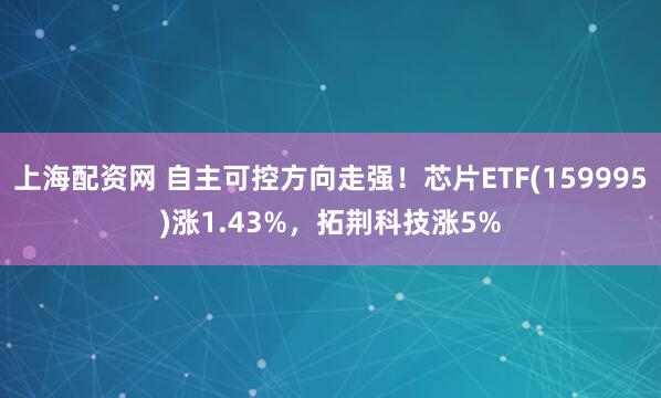 上海配资网 自主可控方向走强！芯片ETF(159995)涨1.43%，拓荆科技涨5%