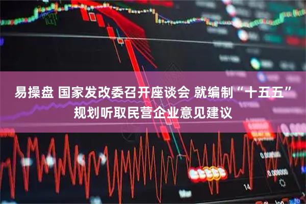 易操盘 国家发改委召开座谈会 就编制“十五五”规划听取民营企业意见建议