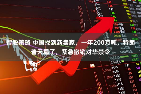 智股策略 中国找到新卖家，一年200万吨，特朗普天塌了，紧急撤销对华禁令