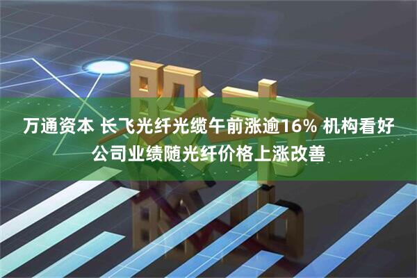 万通资本 长飞光纤光缆午前涨逾16% 机构看好公司业绩随光纤价格上涨改善