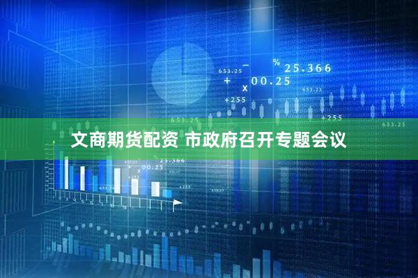 文商期货配资 市政府召开专题会议